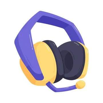 Gaming headset Stock Illustration