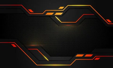 Gaming interface futuristic technology background Stock Illustration