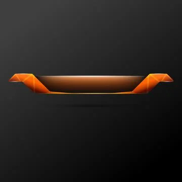 Gaming interface lower third title banner for game development Stock Illustration