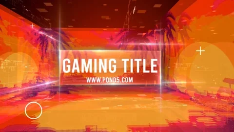 Gaming Intro GTA After Effects stock