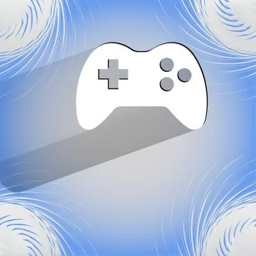 Gaming Joystick. Flat modern web design on a flat geometric abstract backgrou イラスト素材