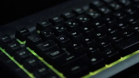 Gaming Keyboard Stock Footage 84291718
