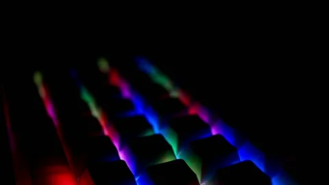 Gaming Keyboard Stock Footage 149345692