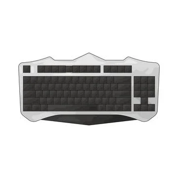 Gaming keyboard illustration Stock Illustration