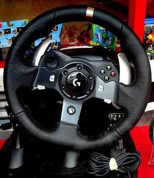 Gaming - Logitech G920  Driving Force Racing Wheel Stock Photos
