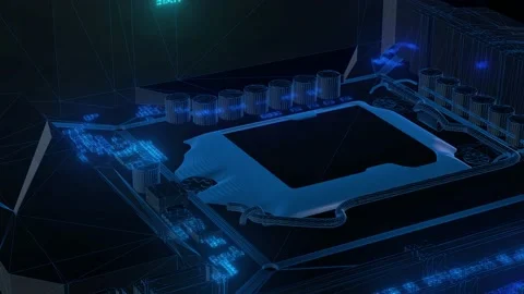 Gaming Motherboard Electronics Stock Footage 145273483