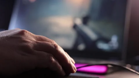 Gaming - mouse - focus Stock Footage 326265514