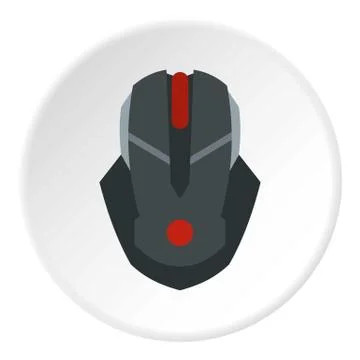 Gaming mouse icon circle Illustrazione stock
