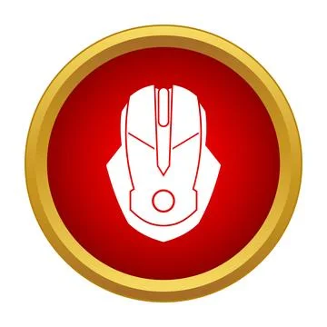 Gaming mouse icon for internet technology and esports Stock Illustration