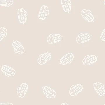 Gaming mouse line seamless pattern Stock Illustration