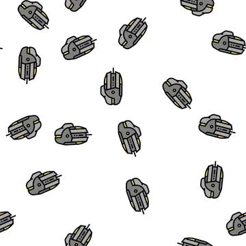 Gaming mouse vector seamless pattern Stockillustratie