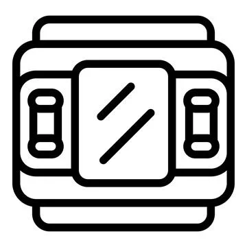 Gaming pad icon outline vector. Videogame controller Illustrazione stock