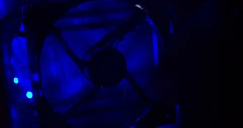 Gaming PC CPU fan turning on  Stock Footage 115137387
