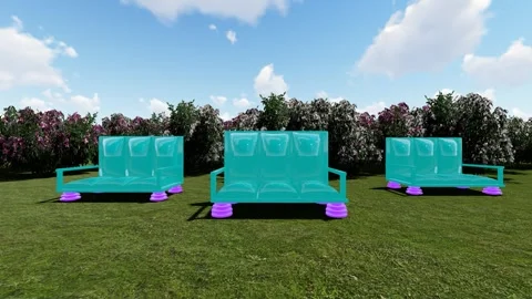 Gaming seat in Park Video stock 344806688