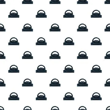 Gaming steering wheel controller pattern for simulation racing Stock Illustration