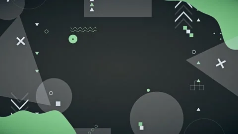 Gaming Streaming Black Background With Geometric Shapes Stock Footage 220424471