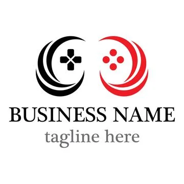 Gaming vector  logo design Stock Illustration