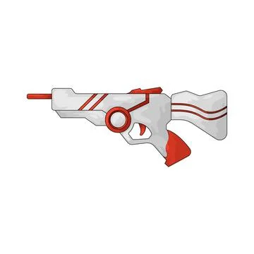 Gaming weapon illustration Stock Illustration