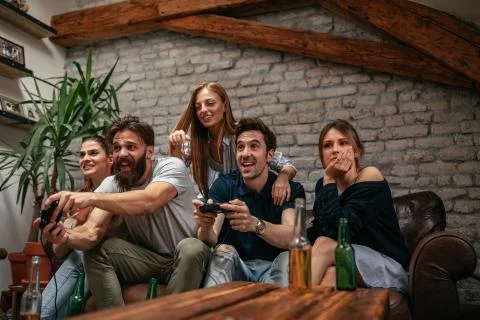 Gaming weekend Stock Photos