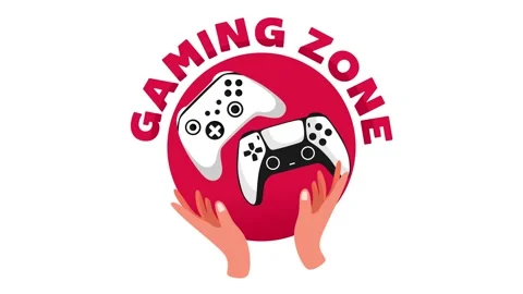Gaming zone with game console Stock Footage 317969817