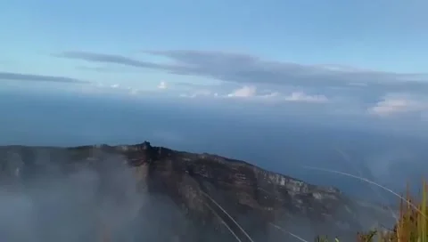 Gamkonora Mountain Summit Stock Footage 268529159