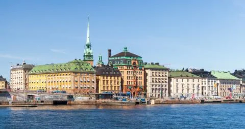 Gamla Stan lpanoramic andscape Stock Photos