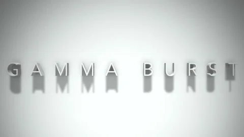 Gamma burst 3D title animation with shadows on a white background Stock Footage 296848647
