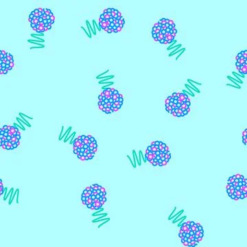 Gamma rays nuclear energy vector seamless pattern Illustrazione stock