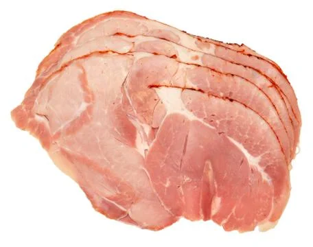 Gammon Ham Slices Stock Photos