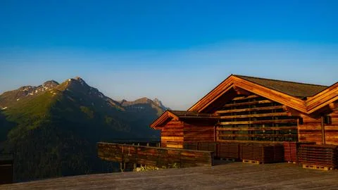Gampenberg bat at dawn Stock Photos