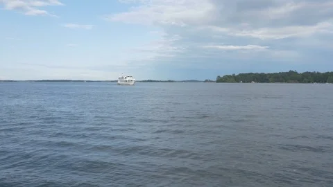 Gananoque port [arrival] Stock Footage 82709375