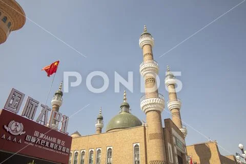 Gand Bazaar, Urumchi, Xinjiang, China Stock Photos