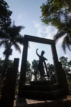 GANDRUNG DANCER STATUE Stock Photos