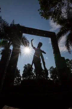 GANDRUNG DANCER STATUE Stock Photos