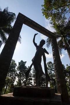 GANDRUNG DANCER STATUE Stock Photos