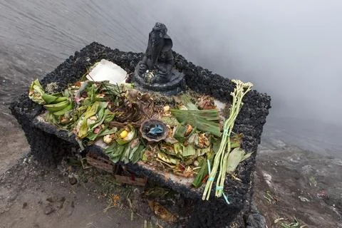 Ganesh at Bromo volcano crater, Java, Indonesia. Stock Photos