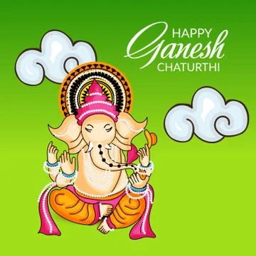 Ganesh Chaturthi Stock Illustration