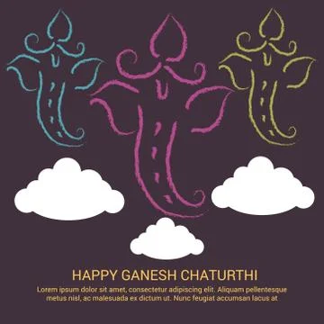 Ganesh Chaturthi Stock Illustration