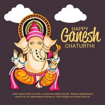 Ganesh Chaturthi Stock Illustration