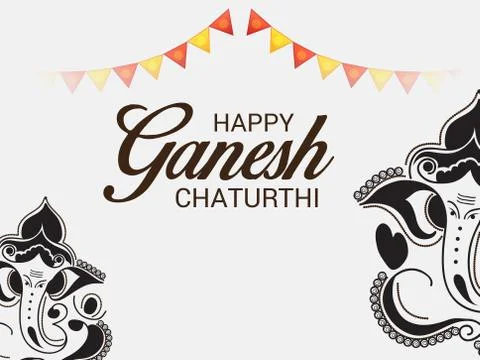 Ganesh Chaturthi Stock Illustration