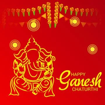 Ganesh Chaturthi Stock Illustration