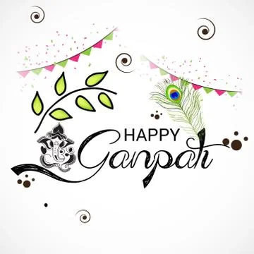 Ganesh Chaturthi Stock Illustration