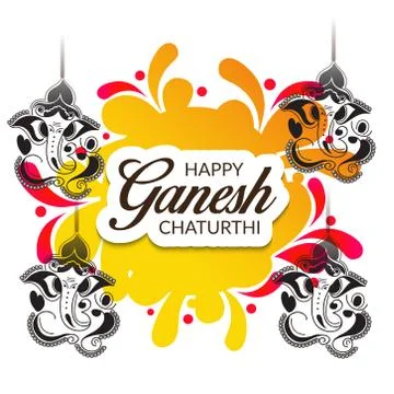 Ganesh Chaturthi Stock Illustration