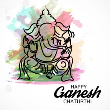 Ganesh Chaturthi Stock Illustration