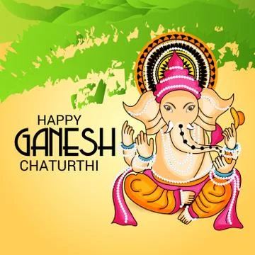 Ganesh Chaturthi Stock Illustration