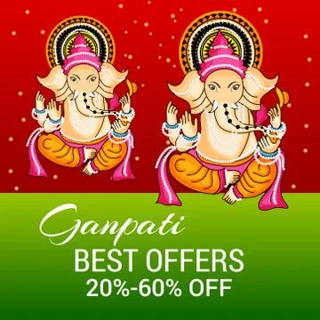Ganesh Chaturthi Stock Illustration