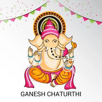 Ganesh Chaturthi Stock Illustration