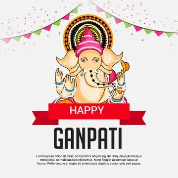 Ganesh Chaturthi Stock Illustration