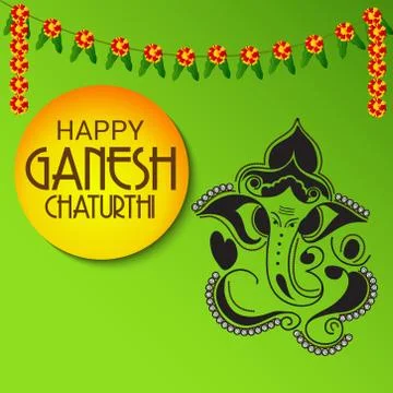 Ganesh Chaturthi Stock Illustration
