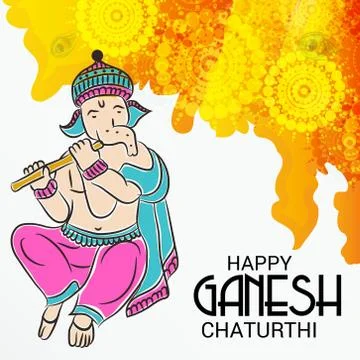 Ganesh Chaturthi Stock Illustration